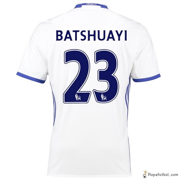 Camiseta Chelsea Replica Tercera Ropa Batshuayi 2016/17 Blanco